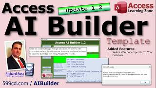 Microsoft Access Ai Builder Version 1.2 Update Released - Now Writes Vba And Sql.