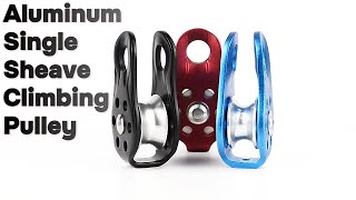 Aluminum Single-Sheave Climbing Pulley