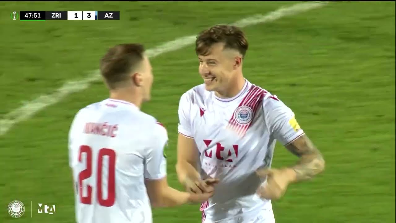 HŠK Zrinjski 4:3 AZ Alkmaar | Golovi