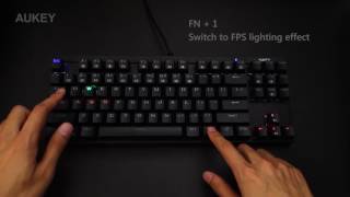 Aukey Km-G7 Mechanical Keyboard Lighting Effects & Settings