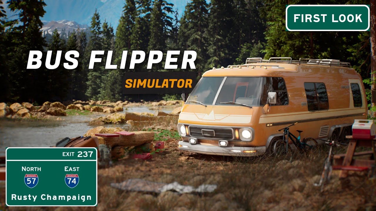 Bus Flipper Simulator Demo First Look - Turning Old Buses into Foncy Abodes!  Episode 1