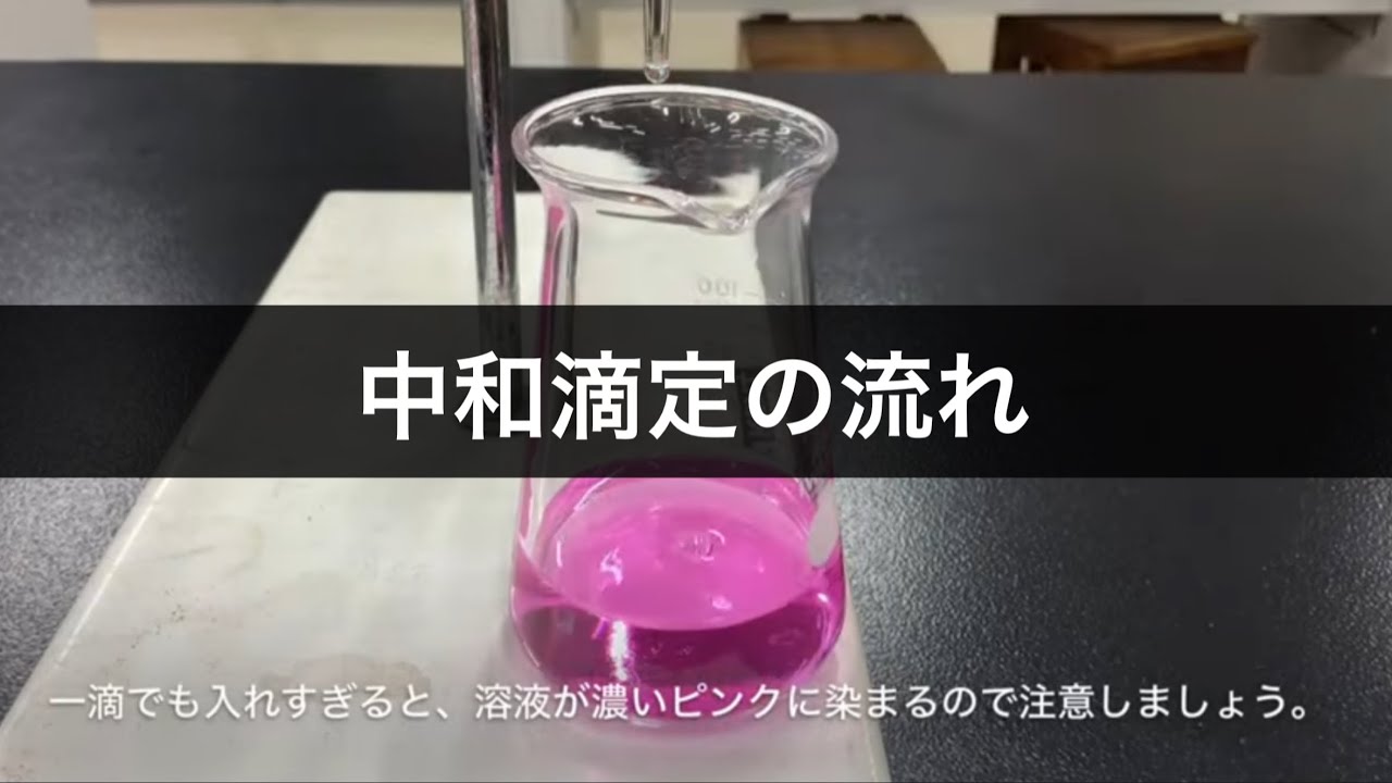 【字幕解説】中和滴定の流れ