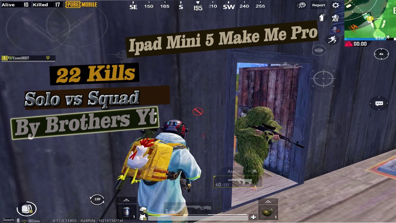 22 KIlls Solo Vs Squad PubG Mobile By brothers Yt - YouTube