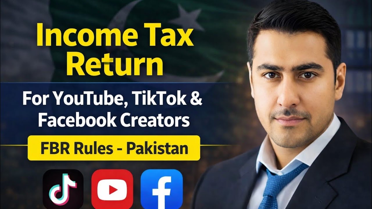 TikTok, Facebook & YouTube Creators Income Tax Return in Pakistan 2026 | FBR Filing Guide