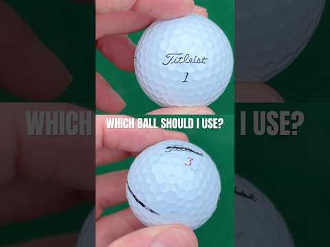 Should I play the Titleist PRO V1 or PRO V1X?  #golf #golfball #golfer