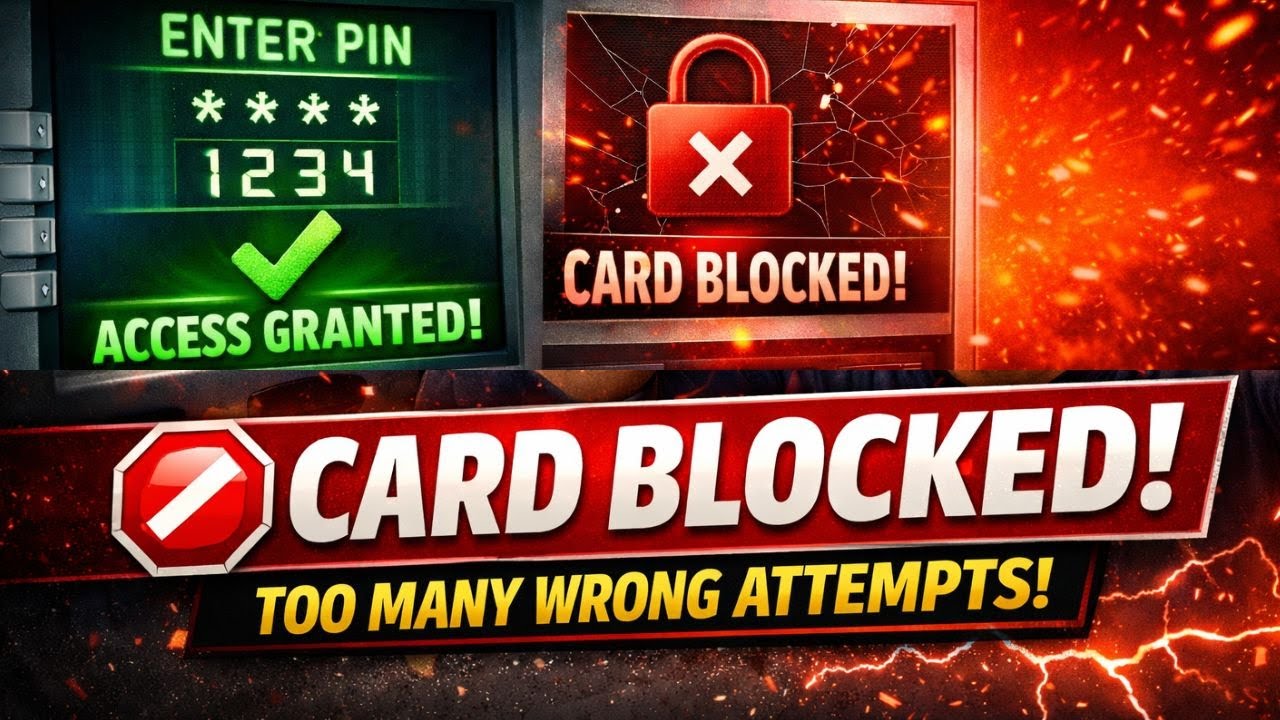 Python ATM PIN System | 3 Wrong Attempts = Card Block