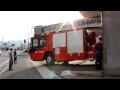 中央消防署　梯子車　車庫入れ