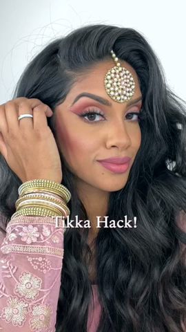 Tikka hack! 🎀 #Shorts #HairStyles #HairHacks #indianBridal #PakistaniBridal