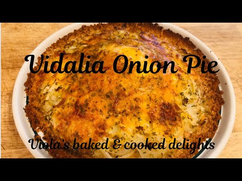 Sweet Vidalia Onion Pie Recipe