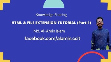 HTML Bangla Tutorials Lession 2 HTML file Extension