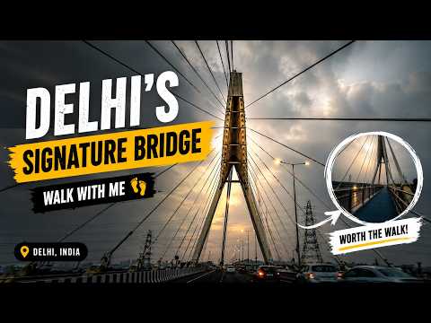 I Walked to Delhi's Signature Bridge | My First Walking Vlog 🇮🇳