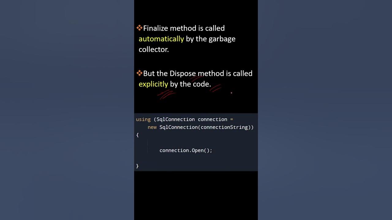 what-is-the-difference-between-dispose-and-finalize-youtube