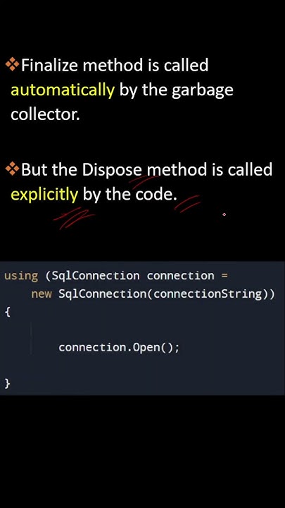 what-is-the-difference-between-dispose-and-finalize-youtube