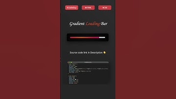 Create a Beautiful CSS Loading Bar in Under 1 Minute | CodeGuy #shorts #trending  #coding #webdesign