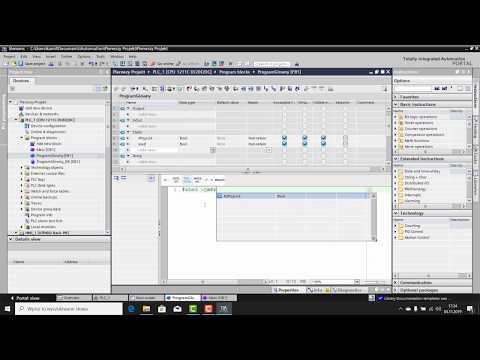 Darmowy kurs on-line  PLC Siemens  S7-1200  LAD/FBD - 2. Instalacja TIA Portal  i pierwszy program