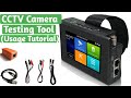 Cctv camera setup and test tool tutorial