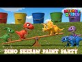 Dinos Seesaw Paint Dive - Nursery Rhymes & Kids Songs - Melody Garden