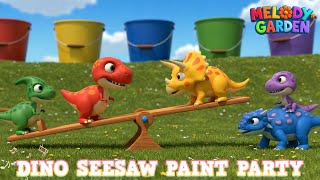 Dinos Seesaw Paint Dive - Nursery Rhymes & Kids Songs - Melody Garden