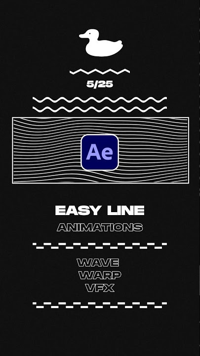 Add Visual Line Motion Graphics in After Effects With 1 Effect!
