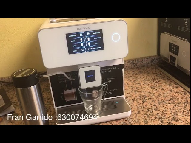 Personalizar Café en POWERMATIC -CCINO 8000 TOUCH de CECOTEC - YouTube