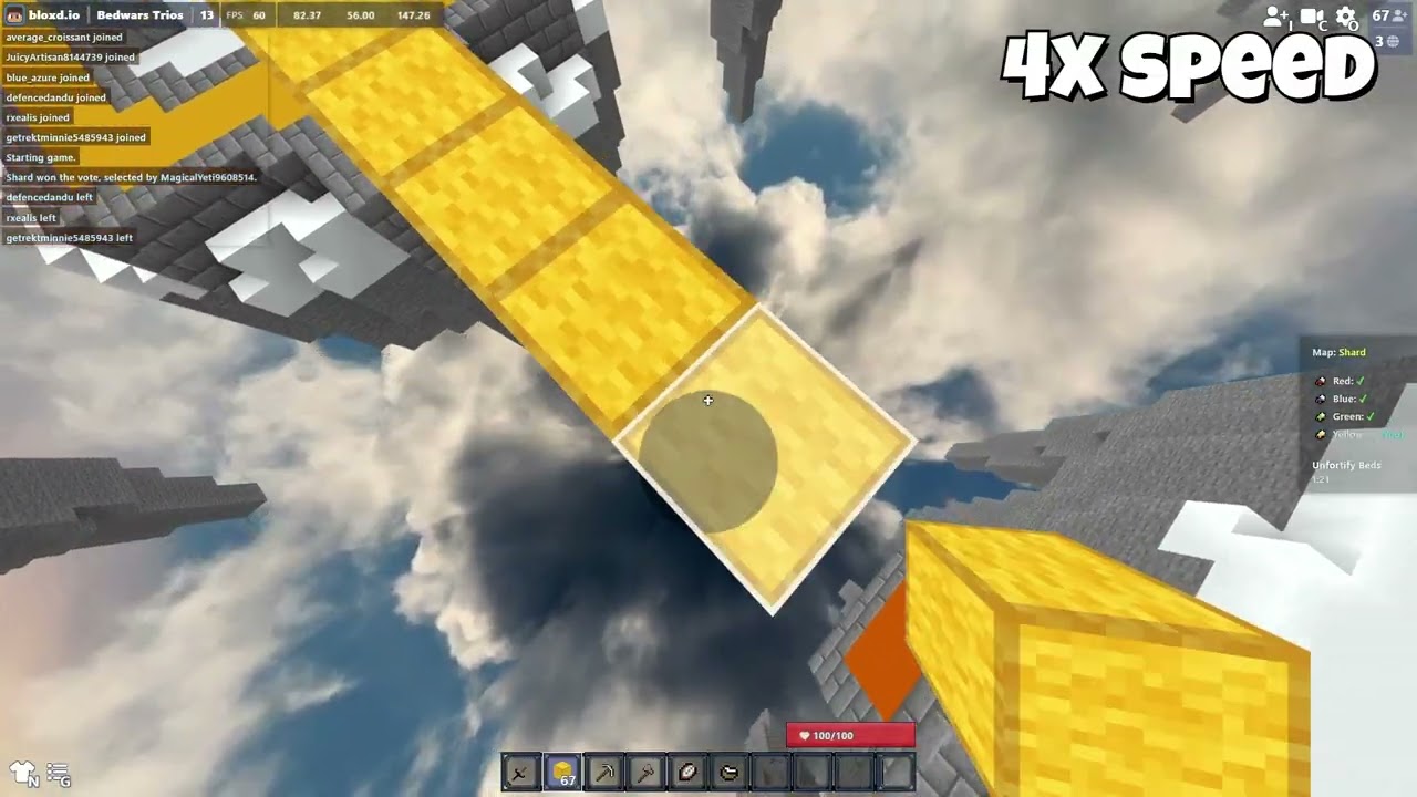 Bloxd io bedwars but i'm solo in every mode.