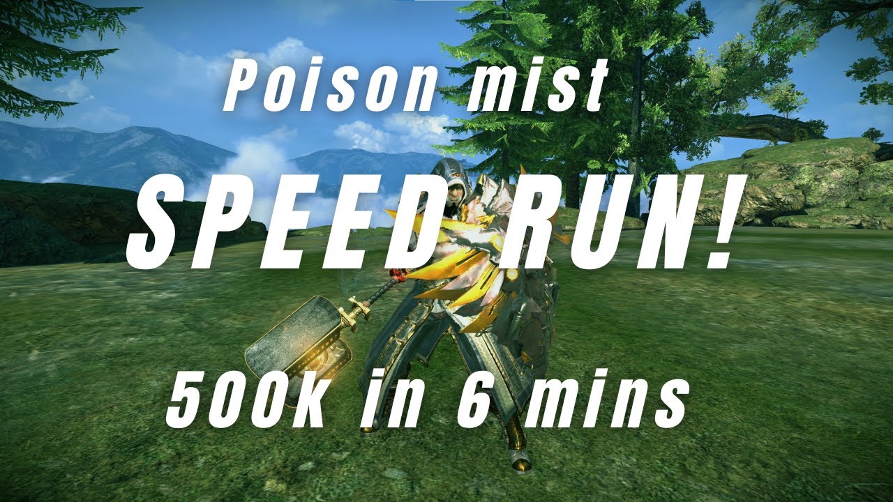 Poison mist SPEED RUN! quick and easy gold farm