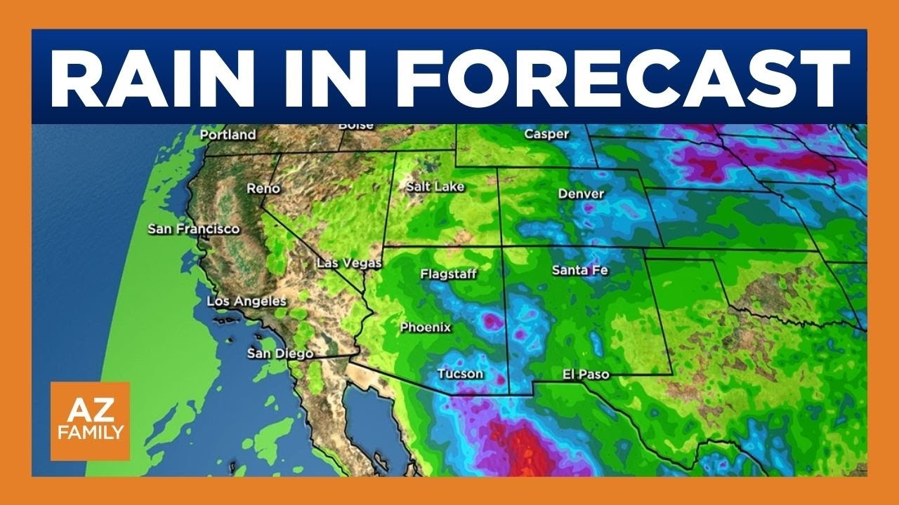 Storm chances in Phoenix as temps dip this week - YouTube