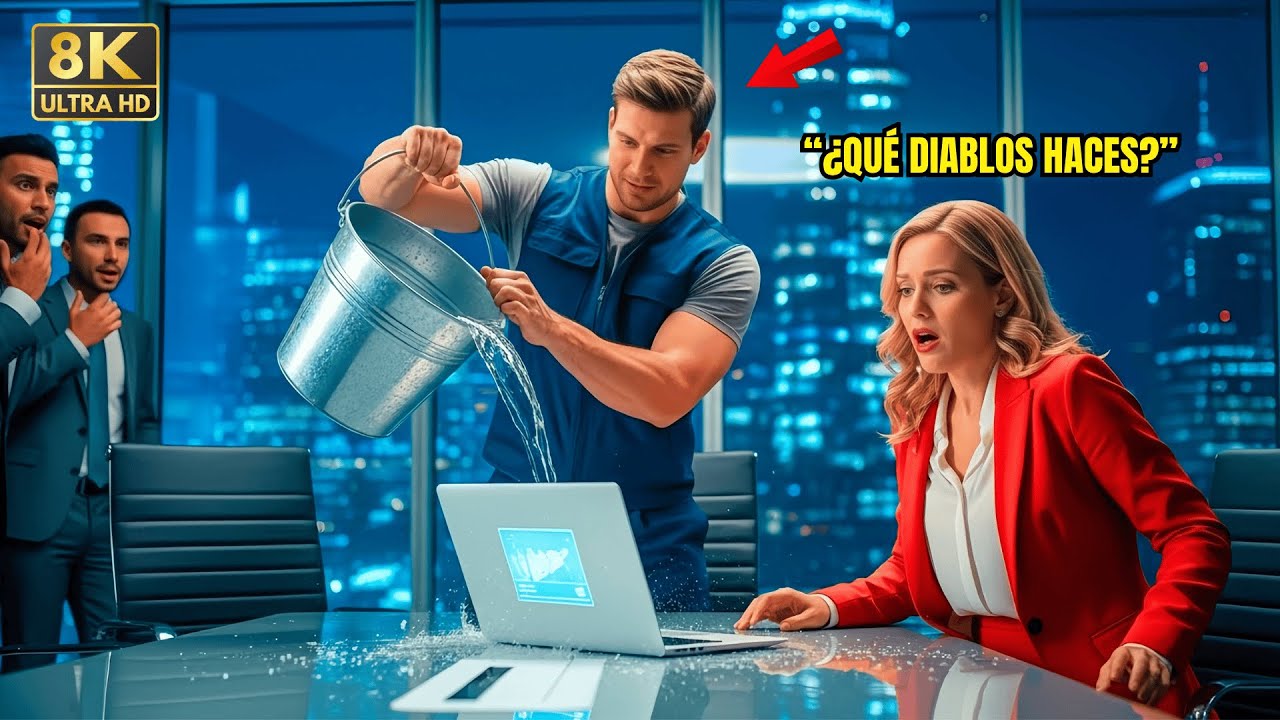 La CEO Reprendió Al Padre Soltero Por Derramar Agua Sobre Su Portátil… Hasta Que Vio La Pantalla.