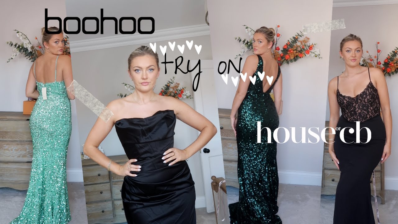 DRESS HAUL TRY ON!!! WEDDING GUEST & BLACK TIE!!? BOOHOO, HOUSE OF CB
