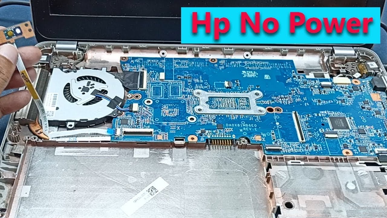 how to hp laptop no power repair - YouTube