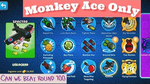 Can we beat Round 100 in Btd6 with Monkey Aces?