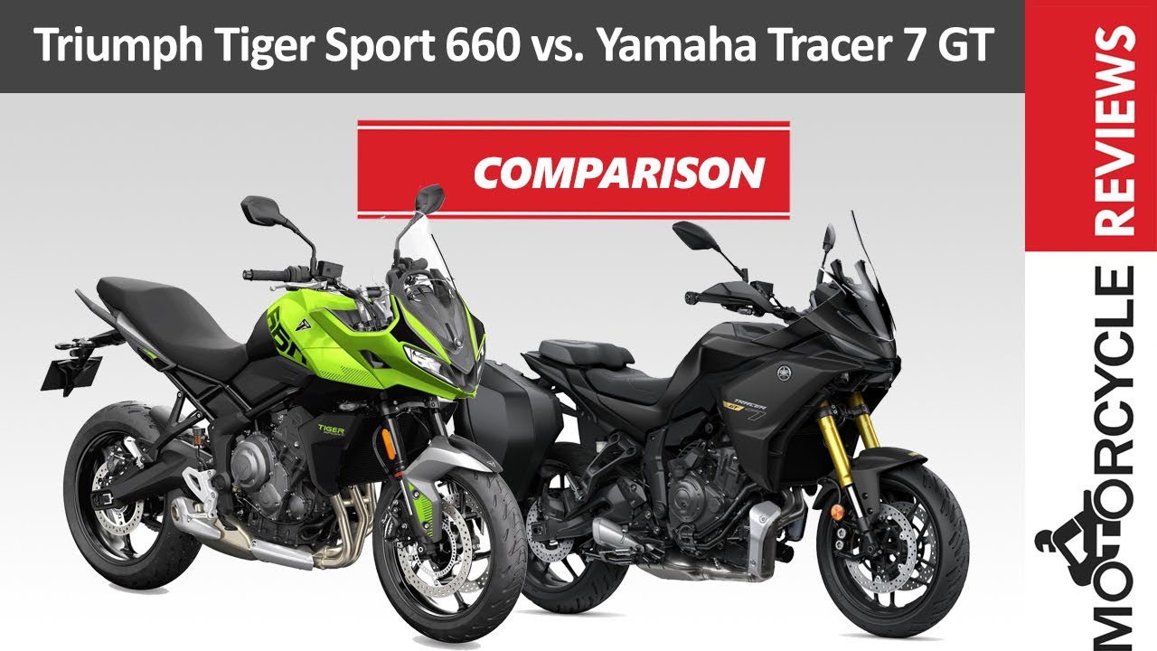 Triumph Tiger Sport 660 против Yamaha Tracer 7 GT | Сравнение кроссоверов | Модели рестайлинга 20...