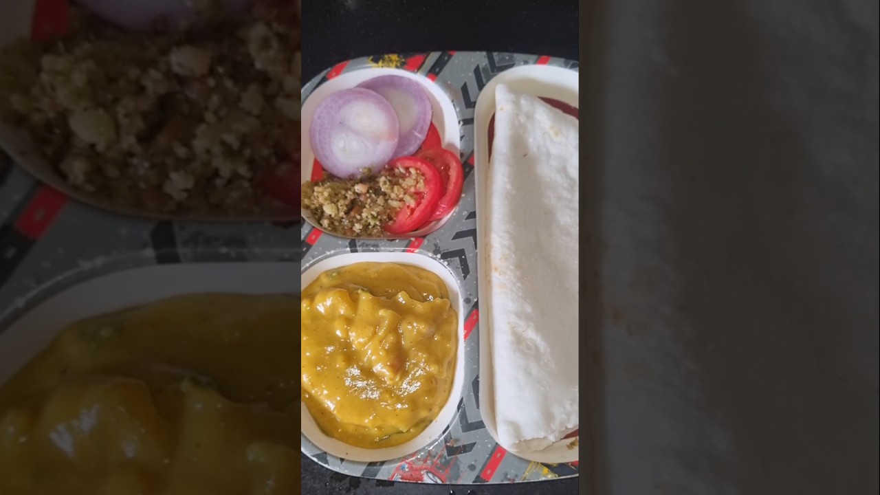 lunch time Pitla Bhakri😋                                 