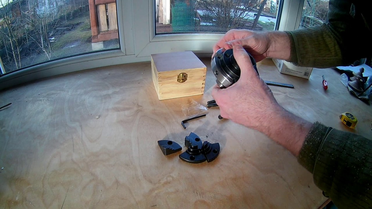 Патрон для токарного по дереву 4-х кулачковый -100 мм HOLZSTAR