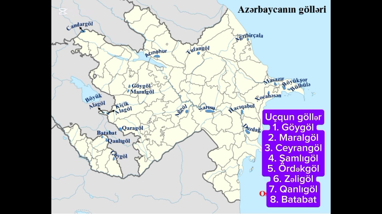 Azərbaycanın gölləri haqqında məlumat 