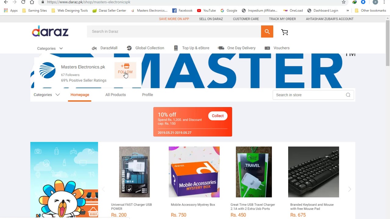 Masterselectronicspk Follow our Store YouTube