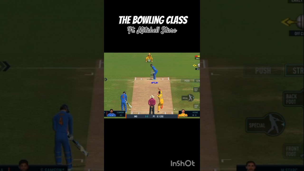 Bowling ft. Mitchell starc| #starc #ipl #indvsaus #t20 #cricket #shorts #trending #bowling