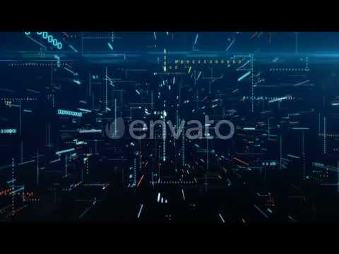 Infinite Flight Among Binary Code in a Chaotic Technological Space | Motion Graphics - Videohive