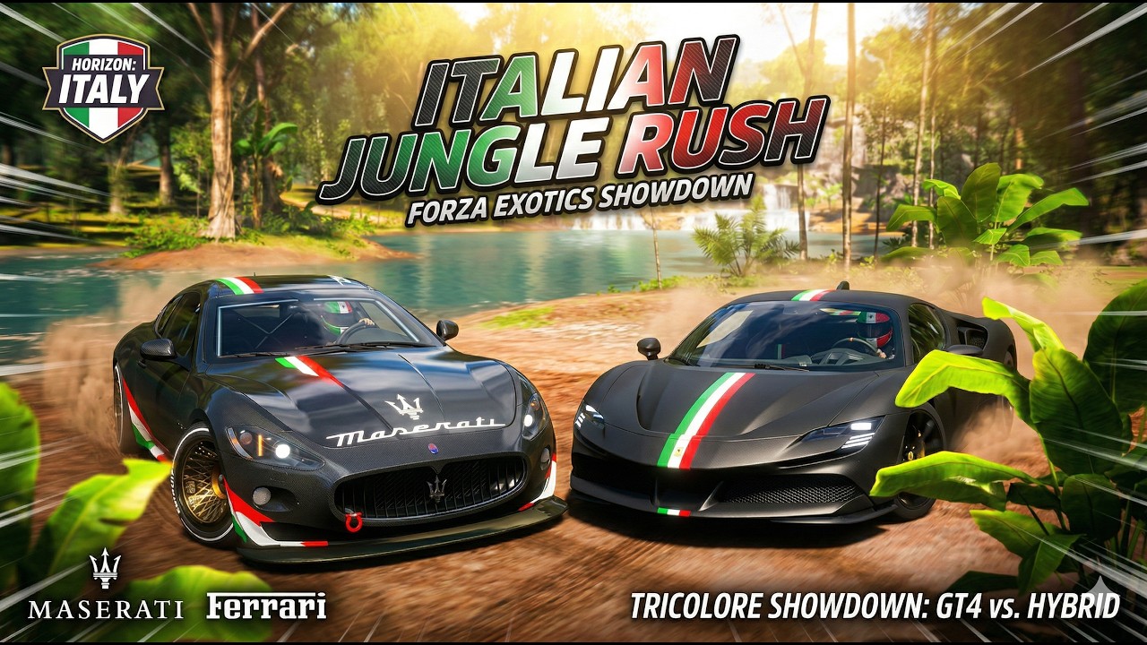 Friend Risho MASERATI VS FERRARI Forza horizon play with friend || RUSH 4X4 || - YouTube