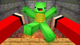 JJ Throwing Mikey Into The ABYSS in Minecraft !  Maizen