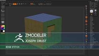 ZBrush ZModeler Edge Actions - Edge Stitch