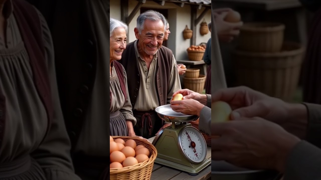 golden egg and farmer 