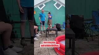 Auch die Leitung bleibt nicht trocken 💦🏕️