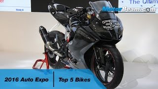 Top 5 Bikes At Auto Expo 2016 | MotorBeam