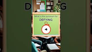 Synonym for Defying #synonyms #defying #quiz #ASF #shortsfeed #english #education #vocabulary