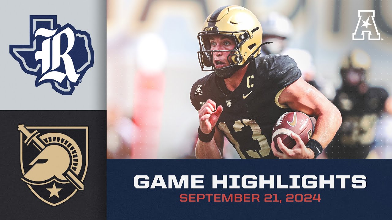 Game Highlights: Rice vs Army (September 21, 2024) - YouTube