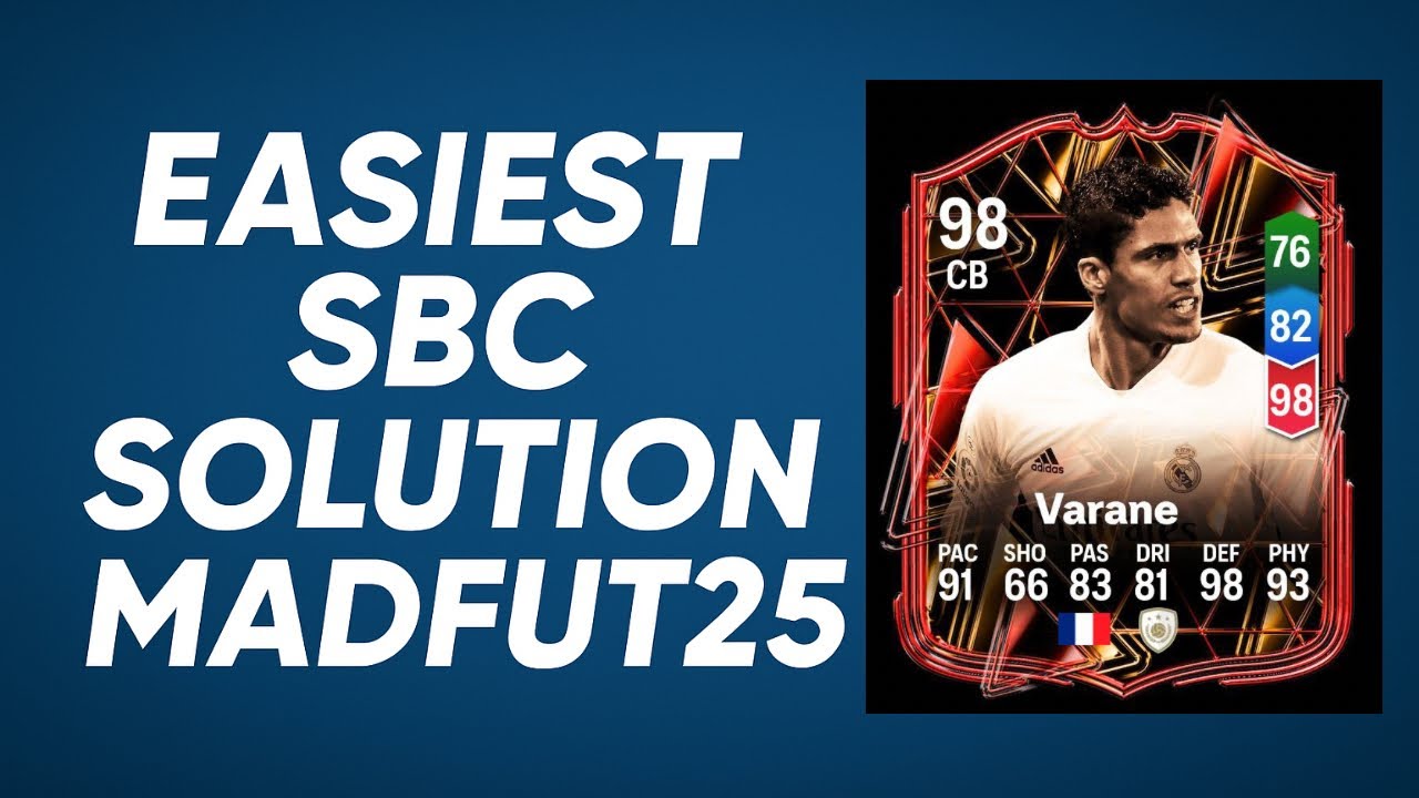 RAPHAEL VARANE SBC 98 FUTURE ICON | MADFUT 25 SBC SOLUTIONS