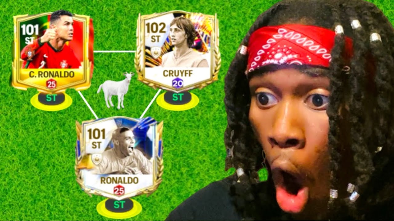 C.Ronaldo, R9, Cruyff combination is CRAZYY SCARY in FC MOBILE - YouTube