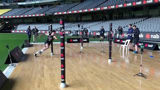 Westβs Izak Rankine - Agility Test AFL Combine