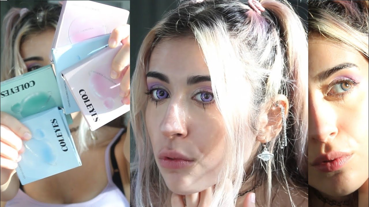 COLEYES CONTACTS REVIEW AND UNBOXING | lens deneme videosu - YouTube